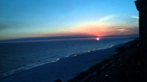 Destin West Beach & Bay Resort sunset